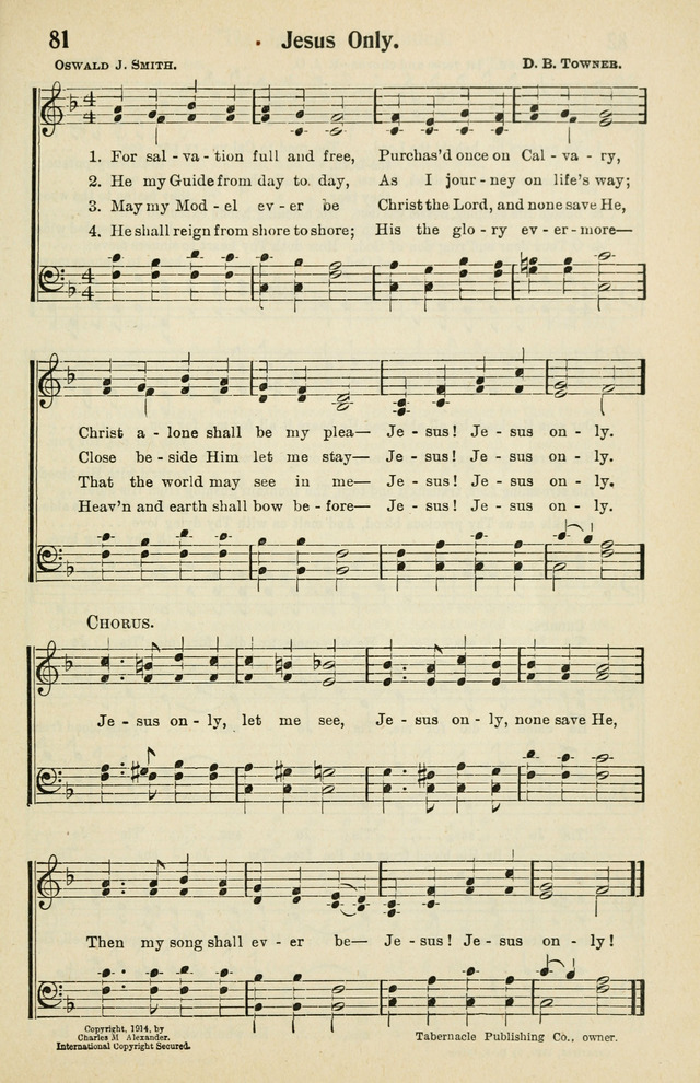 Tabernacle Hymns: No. 2 page 81