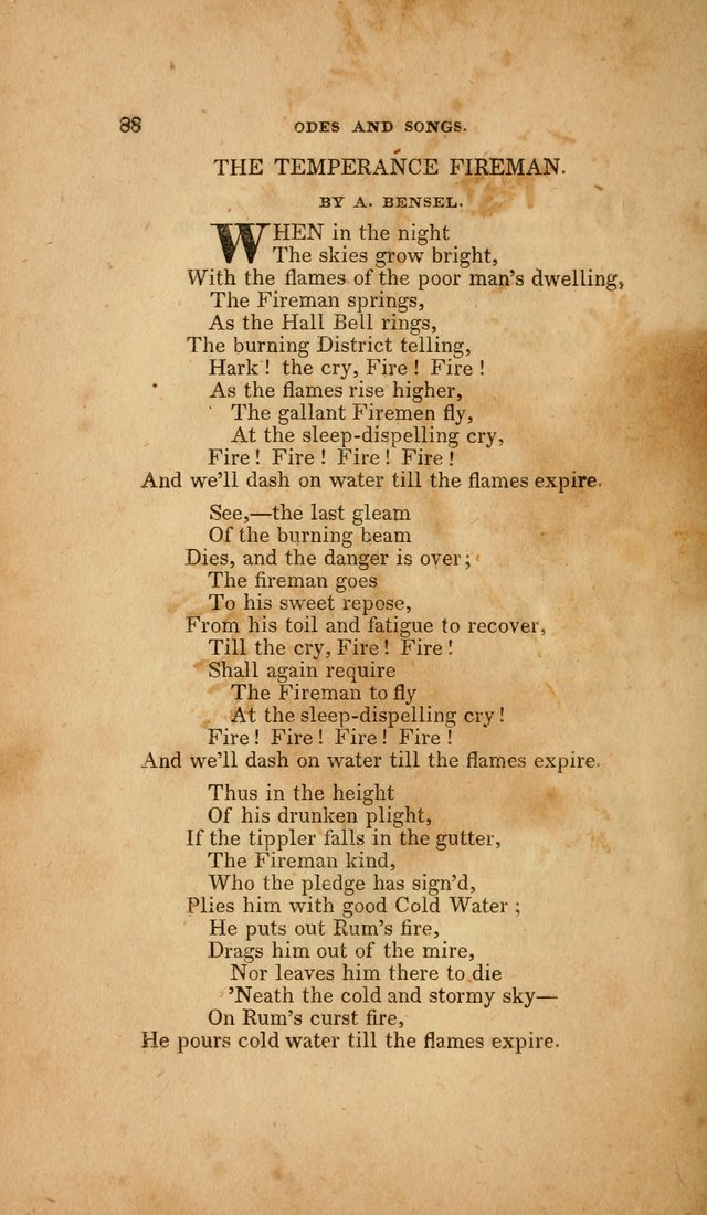 Temperance Hymn Book and Minstrel: a collection of hymns, songs and odes for temperance meetings and festivals page 88