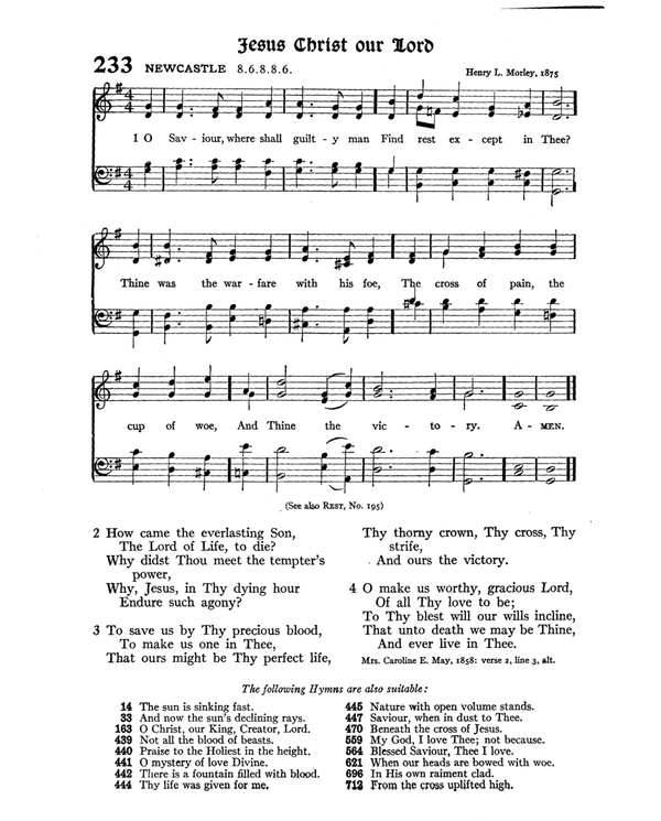 The Hymnal : published in 1895 and revised in 1911 by authority of the General Assembly of the Presbyterian Church in the United States of America : with the supplement of 1917 page 323