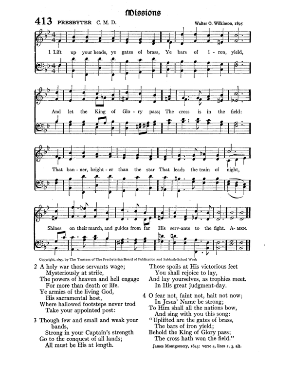 The Hymnal : published in 1895 and revised in 1911 by authority of the General Assembly of the Presbyterian Church in the United States of America : with the supplement of 1917 page 549