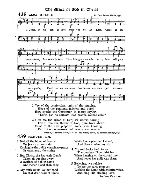 The Hymnal : published in 1895 and revised in 1911 by authority of the General Assembly of the Presbyterian Church in the United States of America : with the supplement of 1917 page 580