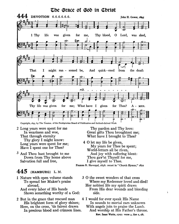 The Hymnal : published in 1895 and revised in 1911 by authority of the General Assembly of the Presbyterian Church in the United States of America : with the supplement of 1917 page 588