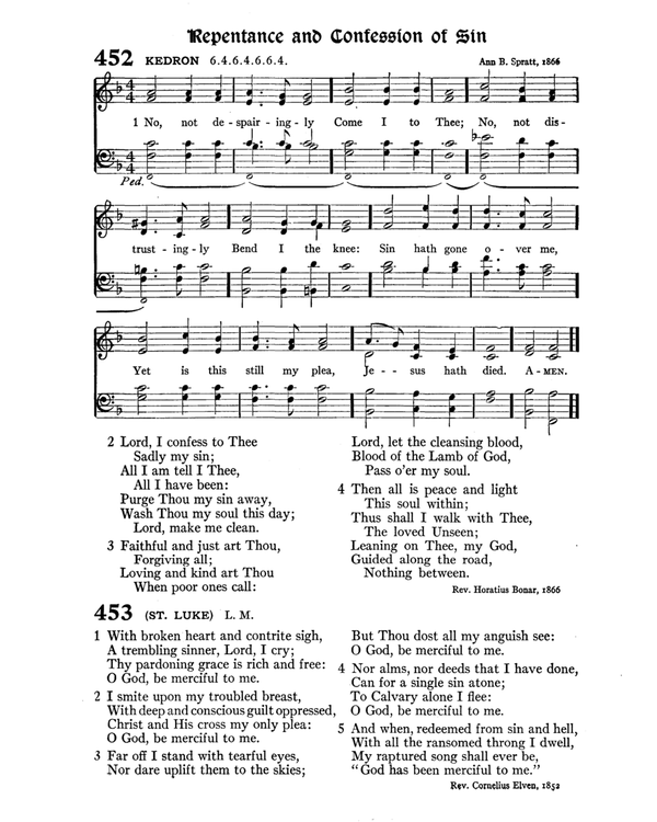 The Hymnal : published in 1895 and revised in 1911 by authority of the General Assembly of the Presbyterian Church in the United States of America : with the supplement of 1917 page 599