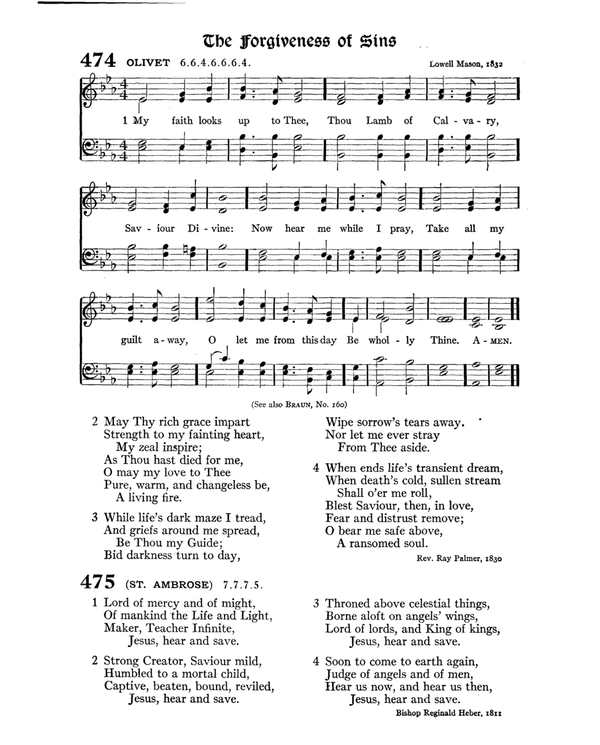 The Hymnal : published in 1895 and revised in 1911 by authority of the General Assembly of the Presbyterian Church in the United States of America : with the supplement of 1917 page 628