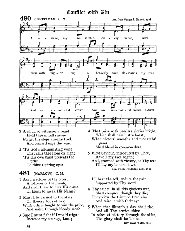 The Hymnal : published in 1895 and revised in 1911 by authority of the General Assembly of the Presbyterian Church in the United States of America : with the supplement of 1917 page 637