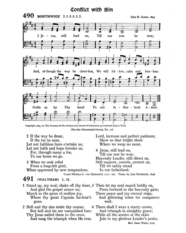 The Hymnal : published in 1895 and revised in 1911 by authority of the General Assembly of the Presbyterian Church in the United States of America : with the supplement of 1917 page 650