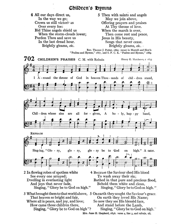 The Hymnal : published in 1895 and revised in 1911 by authority of the General Assembly of the Presbyterian Church in the United States of America : with the supplement of 1917 page 916