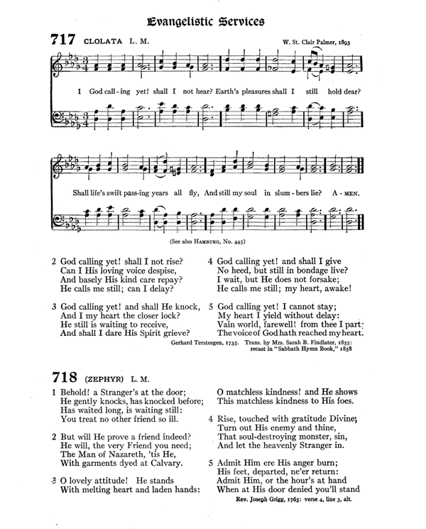 The Hymnal : published in 1895 and revised in 1911 by authority of the General Assembly of the Presbyterian Church in the United States of America : with the supplement of 1917 page 938