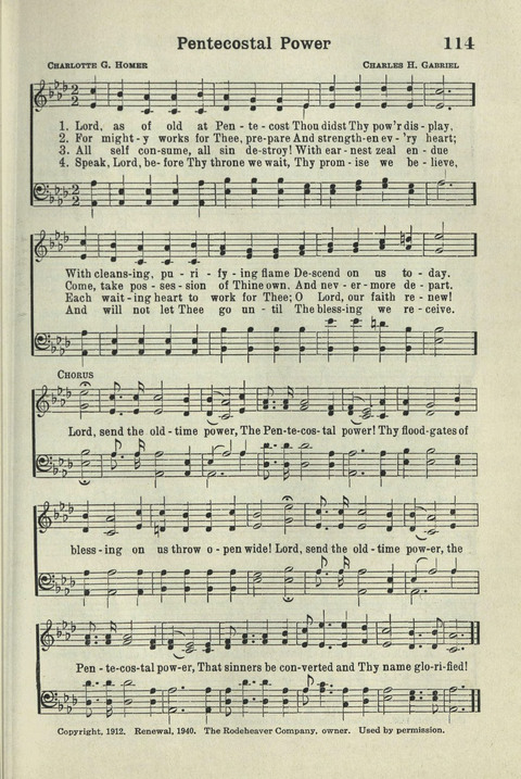 Tabernacle Hymns: Number Five page 107