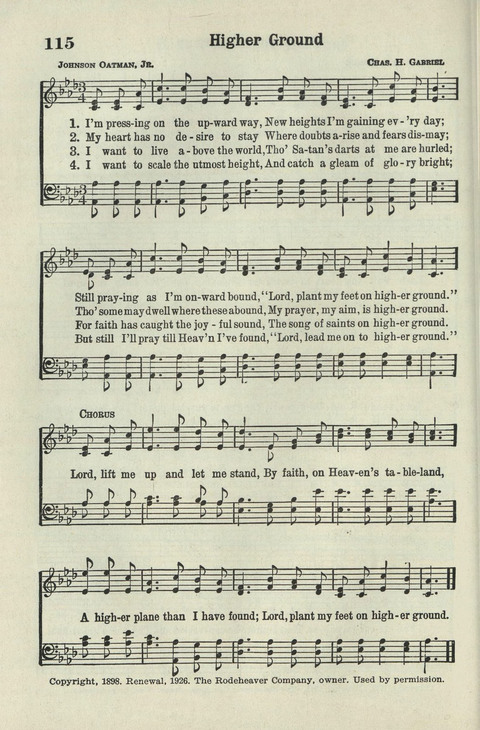 Tabernacle Hymns: Number Five page 108