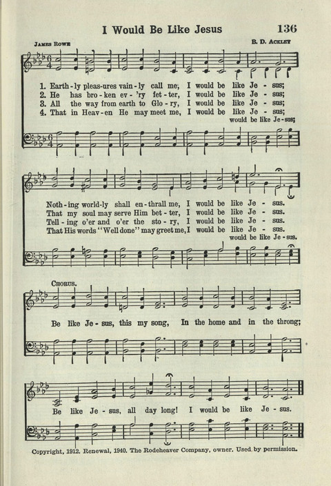 Tabernacle Hymns: Number Five page 129