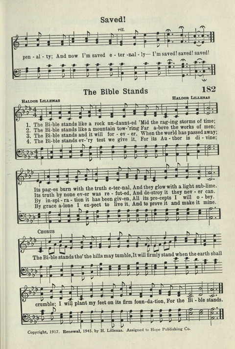 Tabernacle Hymns: Number Five page 173