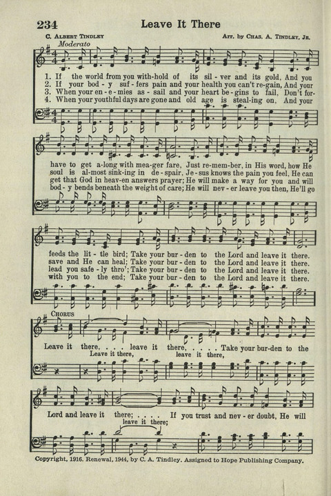 Tabernacle Hymns: Number Five page 222