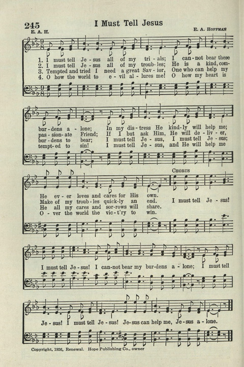 Tabernacle Hymns: Number Five page 232