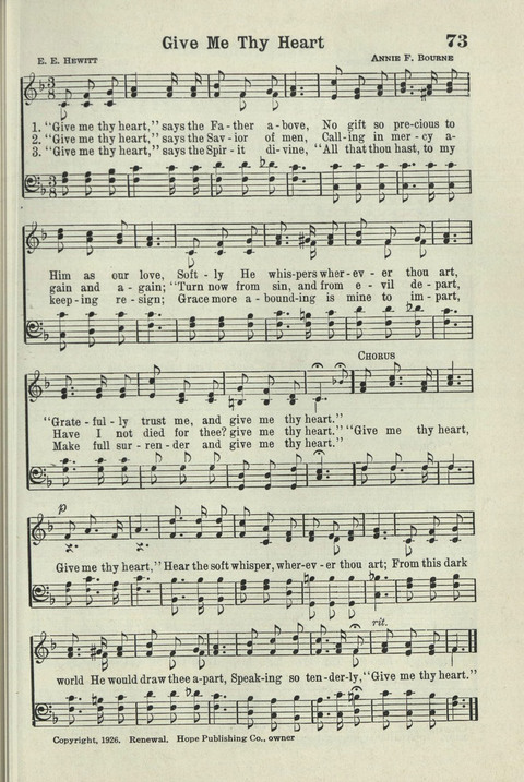 Tabernacle Hymns: Number Five page 69