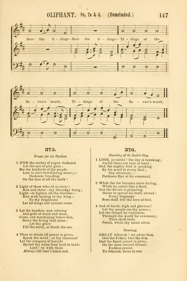 Temple Melodies: a collection of about two hundred popular tunes, adapted to nearly five hundred favorite hymns, selected with special reference to public, social, and private worship page 154