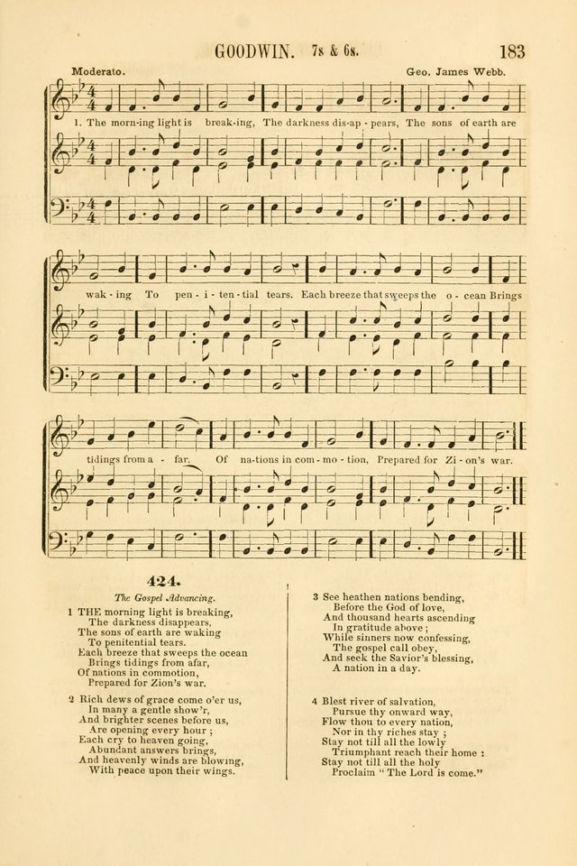 Temple Melodies: a collection of about two hundred popular tunes, adapted to nearly five hundred favorite hymns, selected with special reference to public, social, and private worship page 190