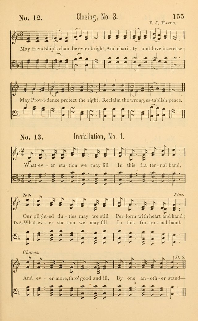 Temperance Rallying Songs: consisting of a large variety of solos, quartettes, and choruses, suited to every phase of the great temperance reformation page 155