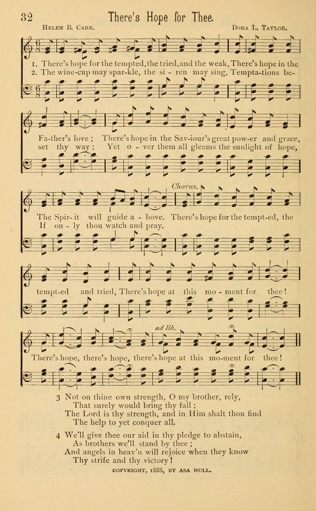 Temperance Rallying Songs: consisting of a large variety of solos, quartettes, and choruses, suited to every phase of the great temperance reformation page 32