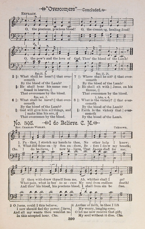 Triumphant Songs Nos. 1 and 2 Combined page 399