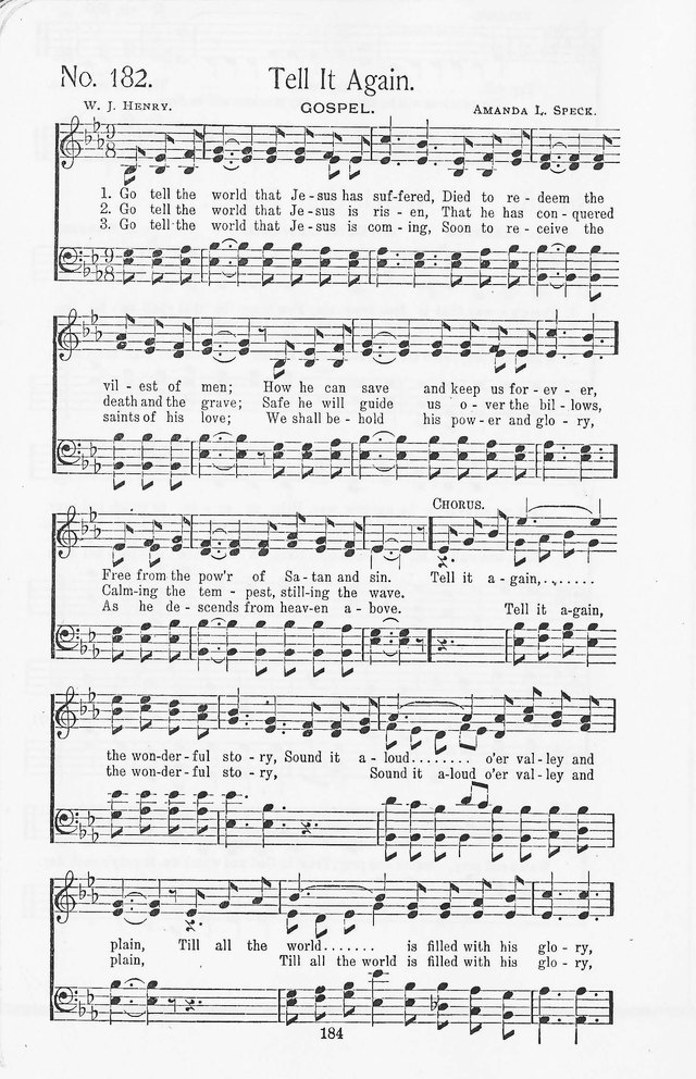 Truth in Song: for General Gospel Work page 182