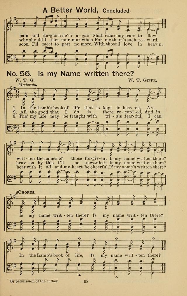 Triumphant Songs No.3 page 65