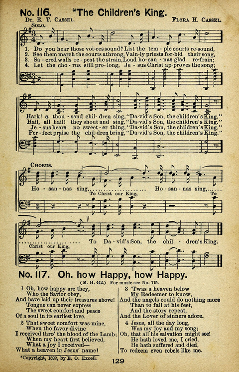 Triumphant Songs Nos. 3 and 4 Combined page 129