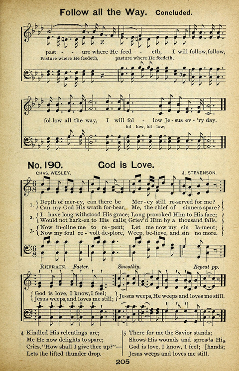 Triumphant Songs Nos. 3 and 4 Combined page 205