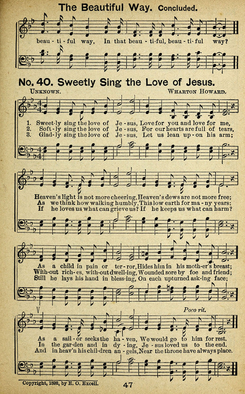 Triumphant Songs Nos. 3 and 4 Combined page 47