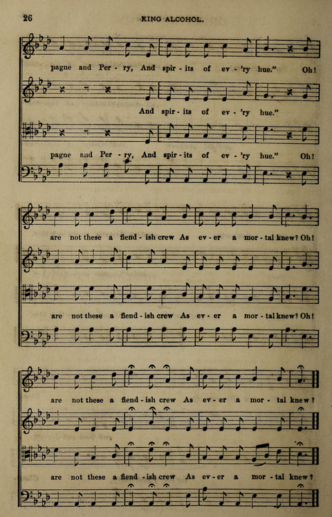 Temperance Song Herald: a collection of songs, choruses, hymns, and other pieces for the use of temperance meetings, lodges, and the home circle page 26