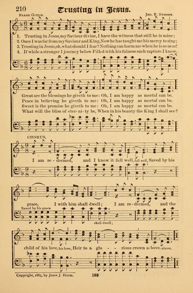 Temple Trio: comprising "On Joyful Wing", "Melodious Sonnets" and "Precious Hymns" page 191