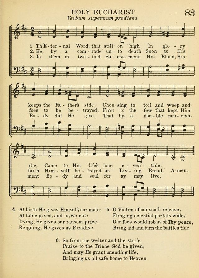 A Treasury of Catholic Song: comprising some two hundred hymns from Catholic soruces old and new page 101