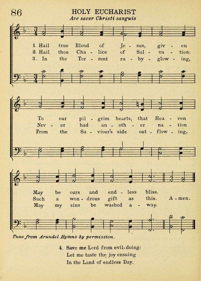 A Treasury of Catholic Song: comprising some two hundred hymns from Catholic soruces old and new page 104