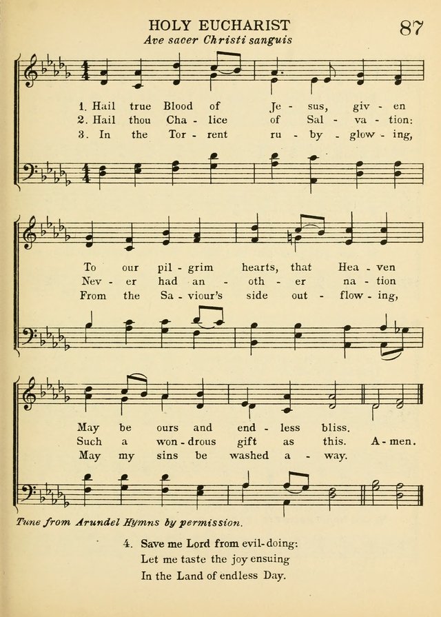 A Treasury of Catholic Song: comprising some two hundred hymns from Catholic soruces old and new page 105