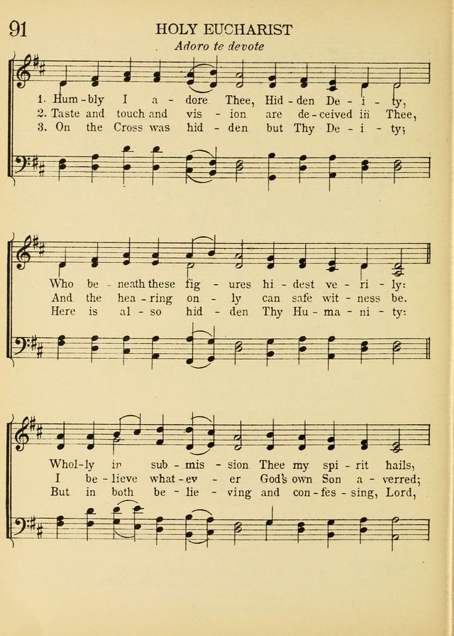 A Treasury of Catholic Song: comprising some two hundred hymns from Catholic soruces old and new page 110