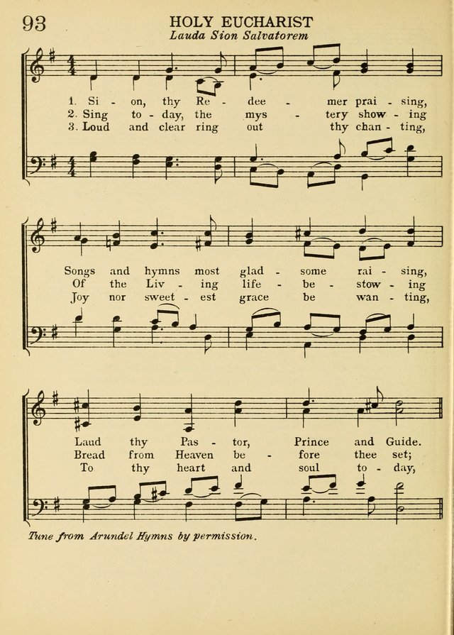 A Treasury of Catholic Song: comprising some two hundred hymns from Catholic soruces old and new page 114