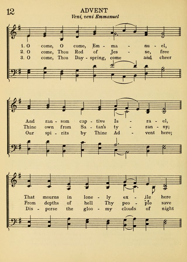 A Treasury of Catholic Song: comprising some two hundred hymns from Catholic soruces old and new page 12