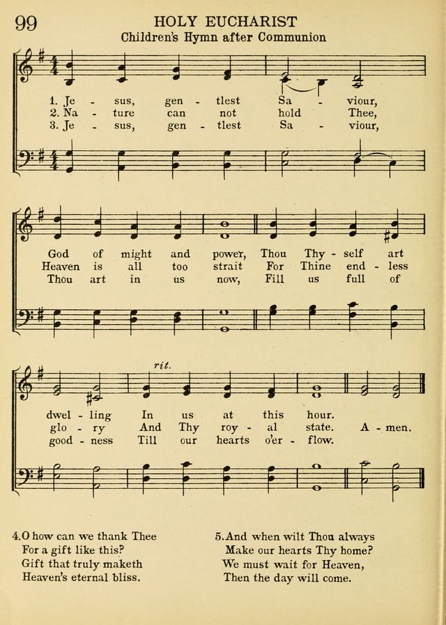 A Treasury of Catholic Song: comprising some two hundred hymns from Catholic soruces old and new page 124