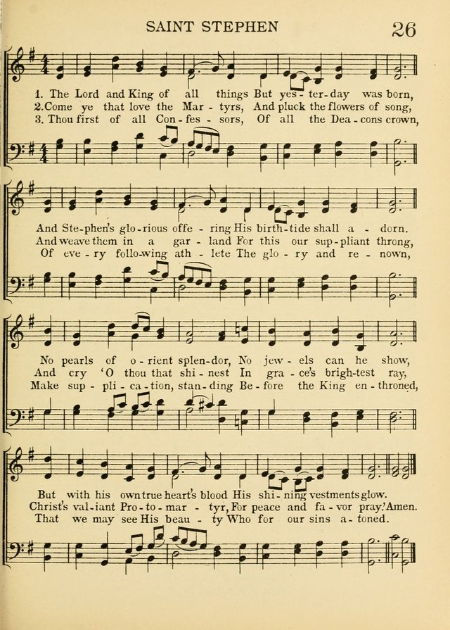 A Treasury of Catholic Song: comprising some two hundred hymns from Catholic soruces old and new page 31
