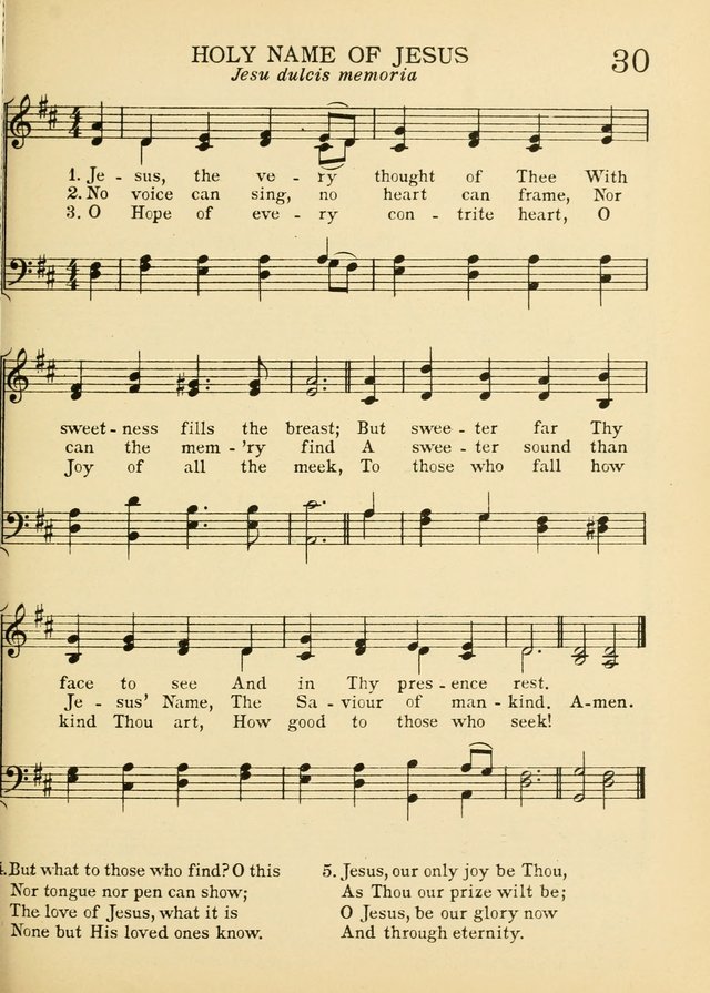 A Treasury of Catholic Song: comprising some two hundred hymns from Catholic soruces old and new page 35