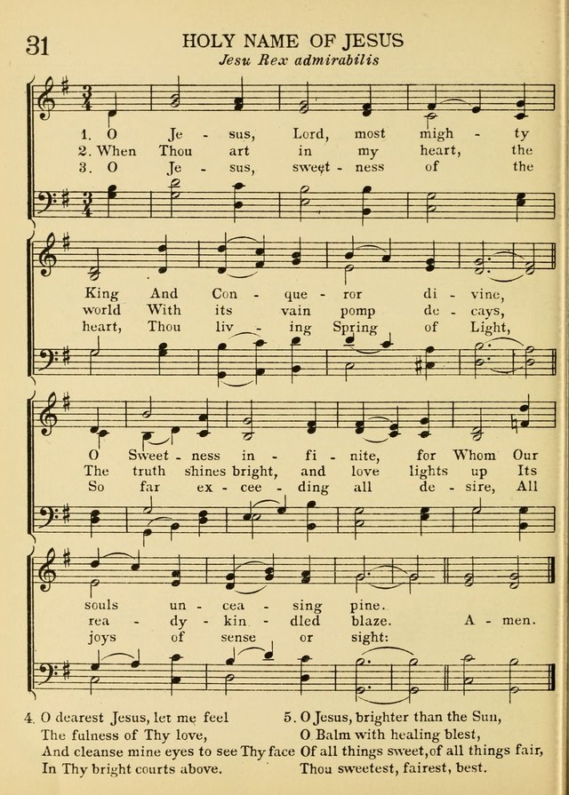 A Treasury of Catholic Song: comprising some two hundred hymns from Catholic soruces old and new page 36