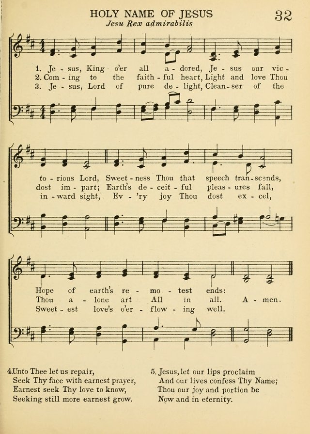 A Treasury of Catholic Song: comprising some two hundred hymns from Catholic soruces old and new page 37