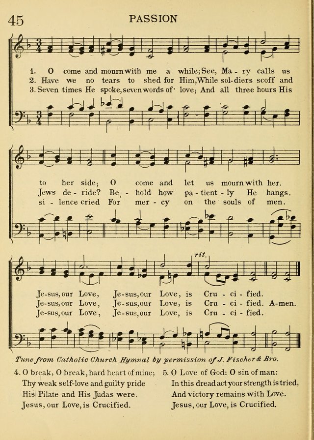 A Treasury of Catholic Song: comprising some two hundred hymns from Catholic soruces old and new page 52