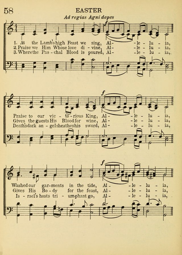 A Treasury of Catholic Song: comprising some two hundred hymns from Catholic soruces old and new page 72