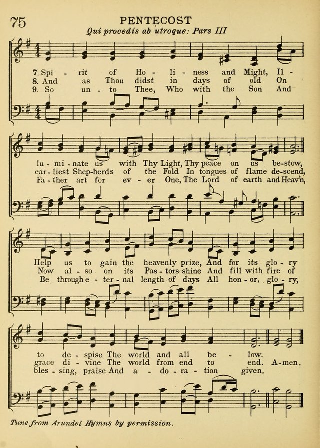 A Treasury of Catholic Song: comprising some two hundred hymns from Catholic soruces old and new page 92