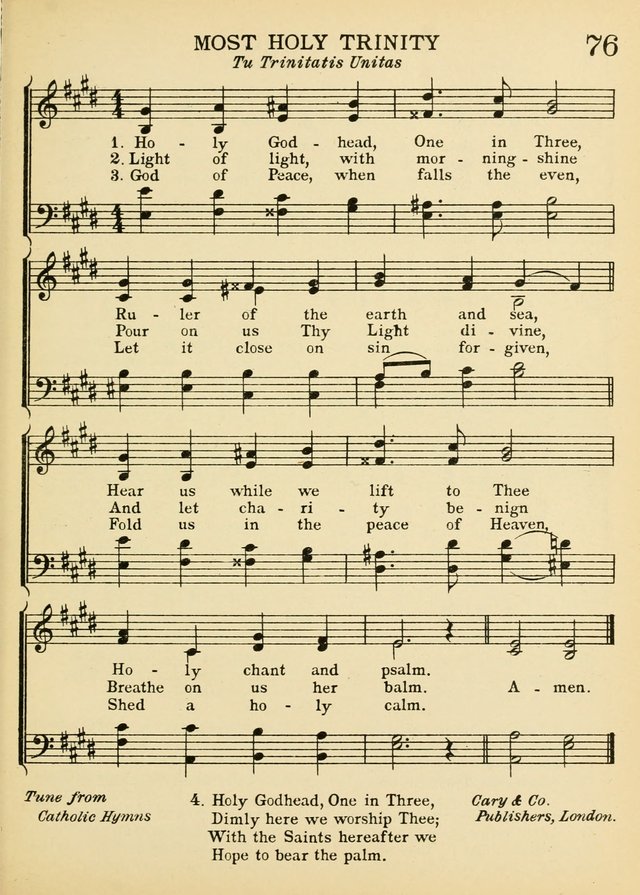 A Treasury of Catholic Song: comprising some two hundred hymns from Catholic soruces old and new page 93