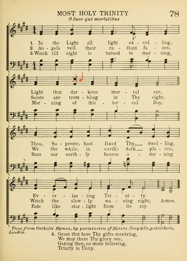 A Treasury of Catholic Song: comprising some two hundred hymns from Catholic soruces old and new page 95
