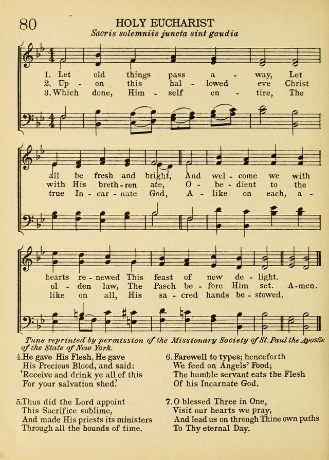 A Treasury of Catholic Song: comprising some two hundred hymns from Catholic soruces old and new page 98
