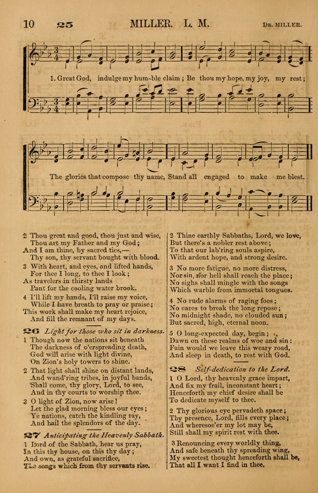 The Tribute of Praise: a collection of hymns and tunes for public and social worship, and for use in the family circle page 10
