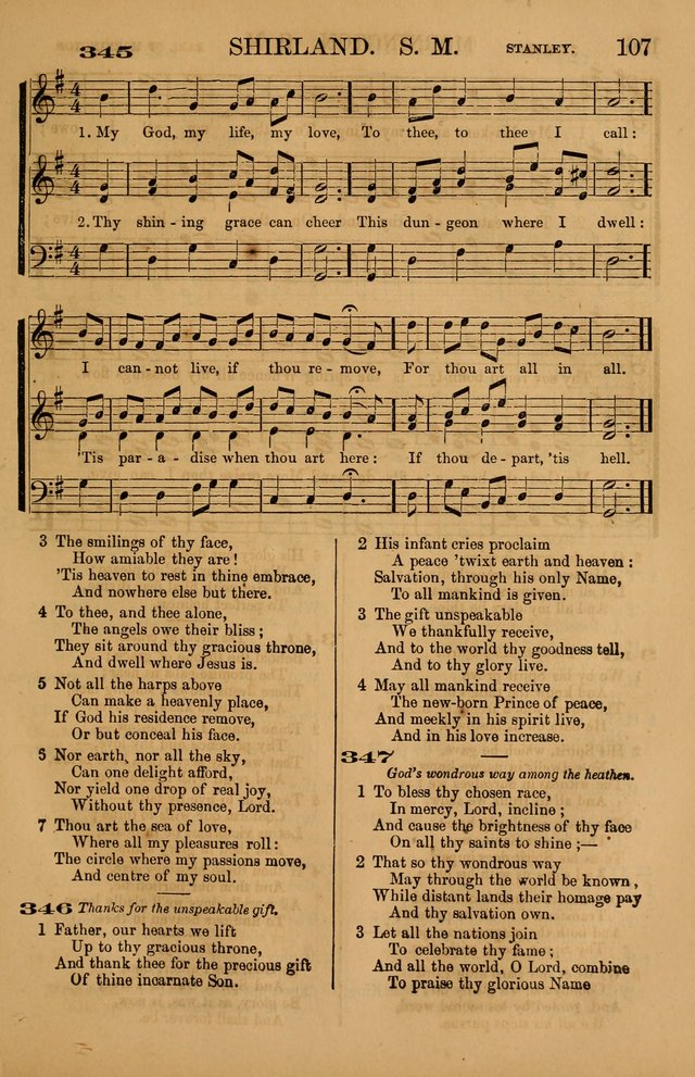 The Tribute of Praise: a collection of hymns and tunes for public and social worship, and for use in the family circle page 107